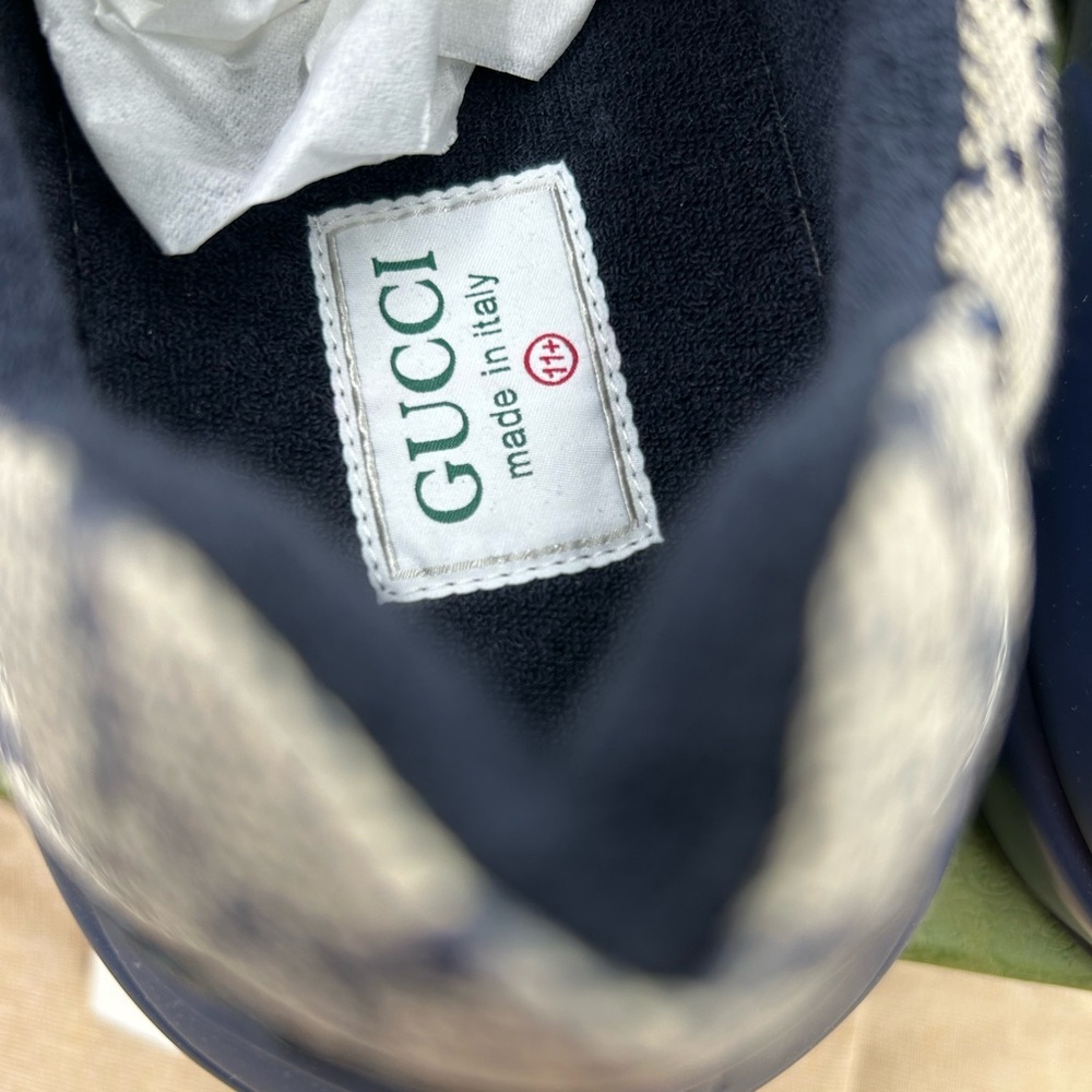 Men's Gucci, GG supreme Rython sneakers size 11.5 made in Italy - Picture 8 of 10